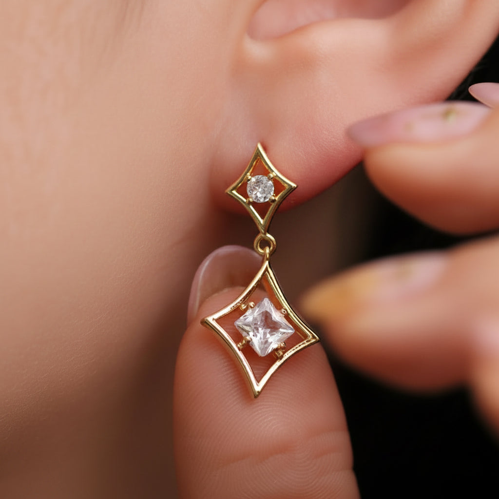 Diamond Teardrop Earrings